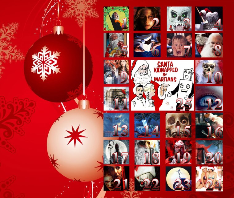 Christmas horror movies advent calendar