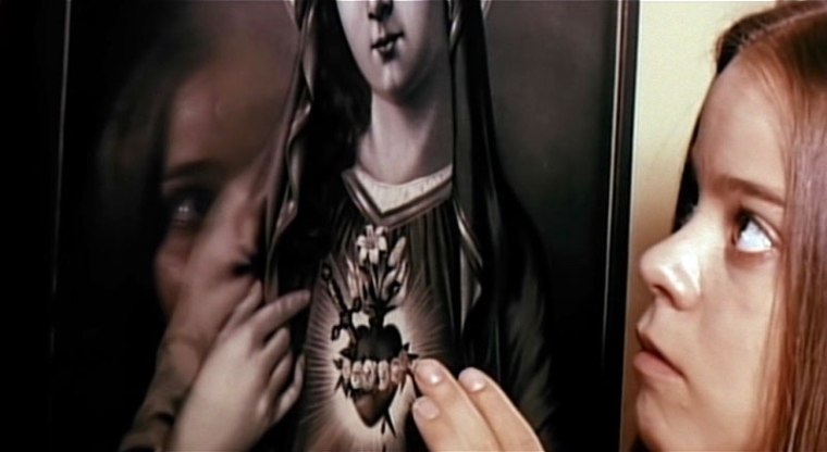 "I really wish mum hadn't traded our mirror in for this holy painting. I can barely do my hair now"