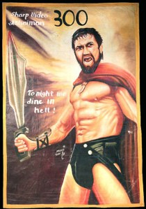 Remember the alternative version of 300 where Gerard Butler was replaced by the guy who played Treguard in Knightmare? Well, now you do.