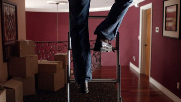 This ladder puts in a bloody convincing performance as a ladder too