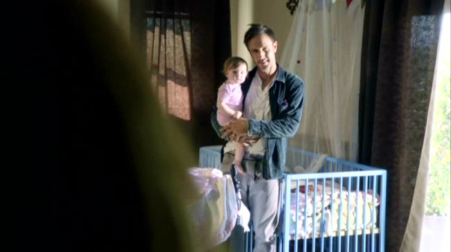 Just look at the prick. The baby's the most convincing actor there