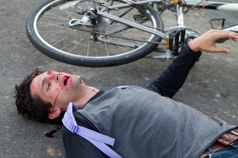 "The damn sign said 'GIVE WAY', not 'run me the fuck over', you jackass"