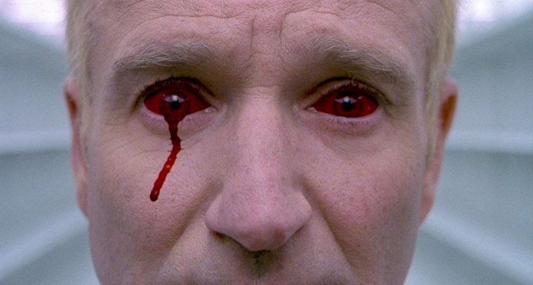 Although it's a horror film, it's more psychological in nature. This dream sequence is the only truly gruesome moment