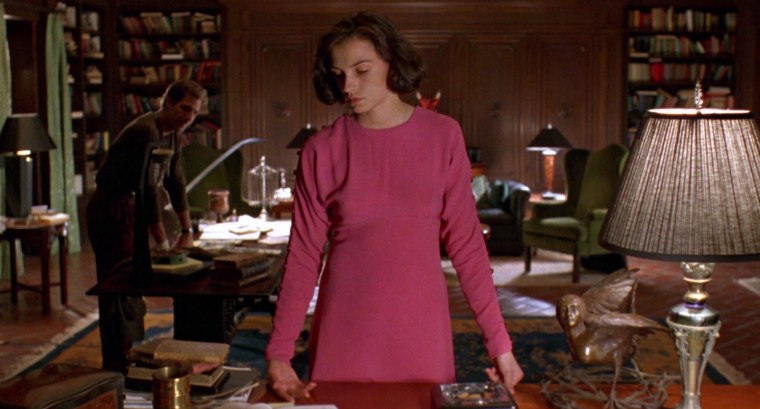 "That top looks great Famke Janssen but it'd look a lot better ON MY BEDROOM FLOOR as long as the camera is strategically positioned to avoid your nips and my willy"