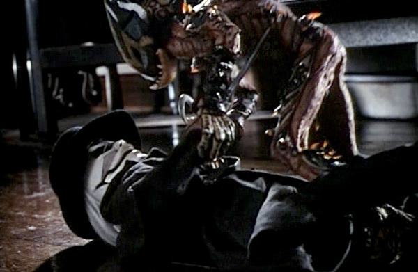 This is the third-least erotic puppet versus creature fight I've ever seen