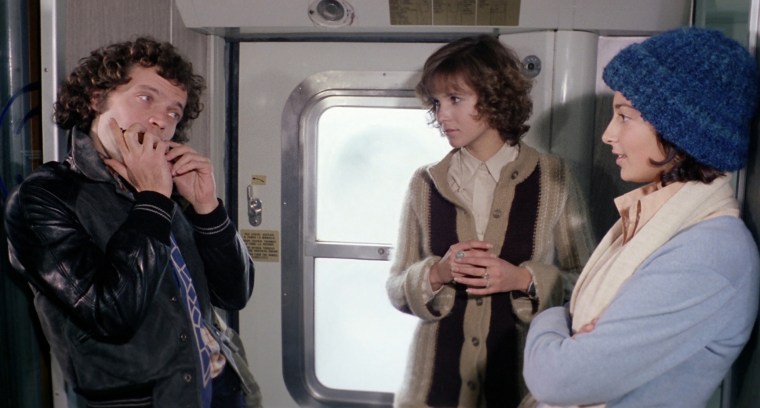 "Do you know how we can get off this train without being raped and murdered?" "No, but you hum it and I'll figure out the melody"